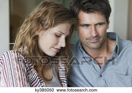 Close-up of a romantic couple View Large Photo Image Stock Image - Close-up of a romantic couple. Fotosearch