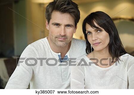 Portrait of a happy couple View Large Photo Image Stock Photo - Portrait of a happy couple. Fotosearch