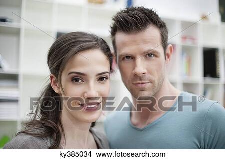 Portrait of a romantic couple View Large Photo Image Picture - Portrait of a romantic couple. Fotosearch