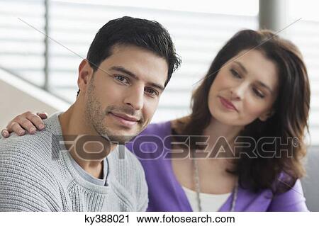 Stock Image - Close-up of a couple. Fotosearch