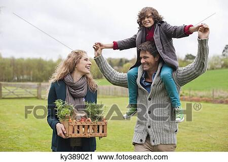 Stock Image - Happy family. Fotosearch