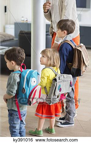 Children ready for school View Large Photo Image Stock Photograph - Children ready for school. Fotosearch