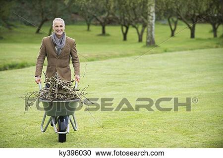 Man collecting firewood in a park View Large Photo Image Stock Image - Man collecting firewood in a park. Fotosearch
