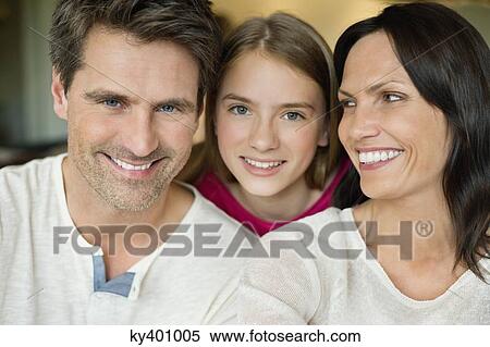 Portrait of a happy family View Large Photo Image Stock Photography - Portrait of a happy family. Fotosearch