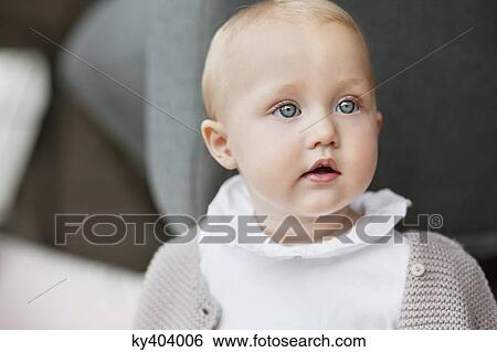 Close-up of a baby girl View Large Photo Image Stock Photograph - Close-up of a baby girl. Fotosearch