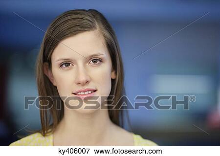 Portrait of a businesswoman smiling View Large Photo Image Stock Photo - Portrait of a businesswoman smiling. Fotosearch