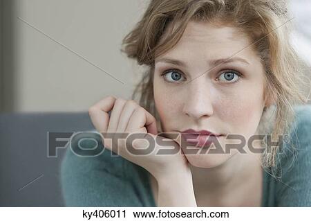 Woman looking sad View Large Photo Image Stock Image - Woman looking sad. Fotosearch