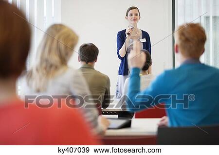 Business executives in a seminar View Large Photo Image Stock Photo - Business executives in a seminar. Fotosearch