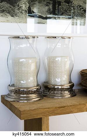 Picture - Close-up of two candles. Fotosearch