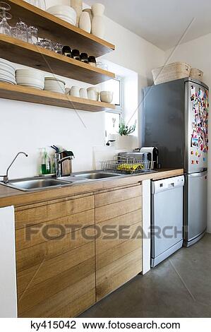 Interiors of a kitchen View Large Photo Image Stock Image - Interiors of a kitchen. Fotosearch