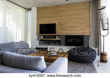 Interiors of a living room View Large Photo Image Stock Image - Interiors of a living room. Fotosearch