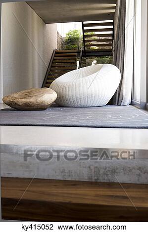 Stock Image - Interiors of a living room. Fotosearch