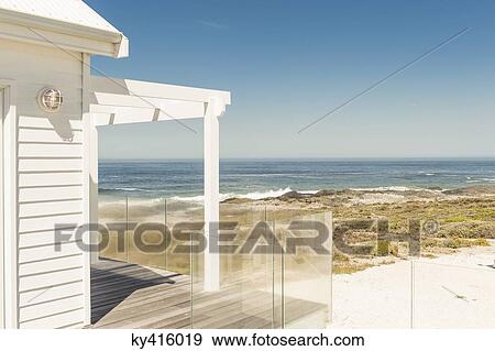 Sea viewed from a house View Large Photo Image Stock Photo - Sea viewed from a house. Fotosearch