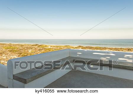 Sea viewed from the terrace of a house View Large Photo Image Stock Photography - Sea viewed from the terrace of a house. Fotosearch