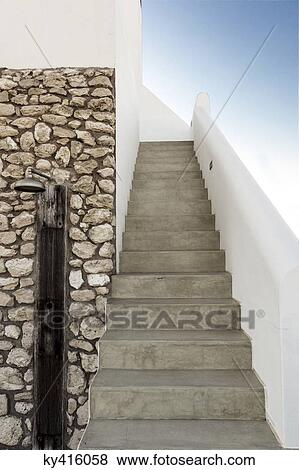 Staircase of a house View Large Photo Image Stock Photo - Staircase of a house. Fotosearch