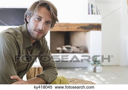 Portrait of a man sitting View Large Photo Image Stock Photography - Portrait of a man sitting. Fotosearch