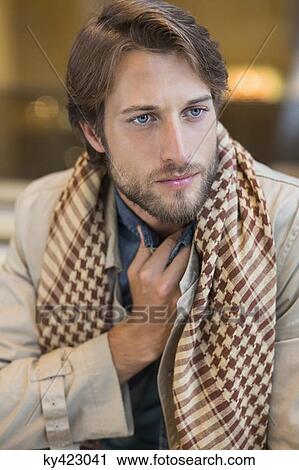 Close-up of a man thinking View Large Photo Image Stock Image - Close-up of a man thinking. Fotosearch