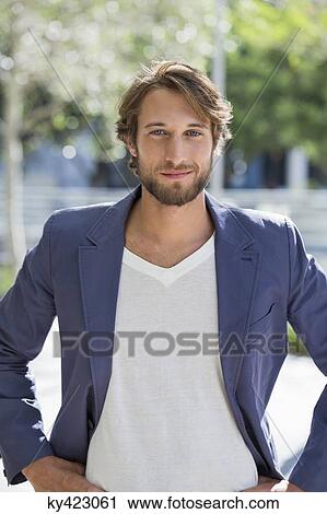 Portrait of a man smiling View Large Photo Image Stock Image - Portrait of a man smiling. Fotosearch