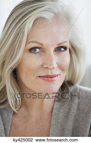 Portrait of a woman smiling View Large Photo Image Stock Image - Portrait of a woman smiling. Fotosearch