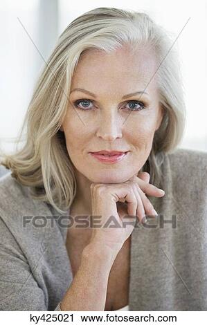 Stock Image - Portrait of a woman. Fotosearch