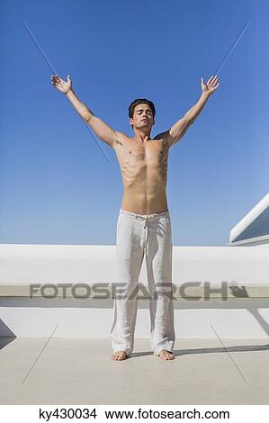 Picture - Man exercising. Fotosearch