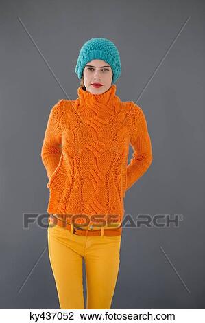 Portrait of a woman posing View Large Photo Image Stock Image - Portrait of a woman posing. Fotosearch