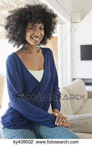 Portrait of a woman smiling View Large Photo Image Stock Image - Portrait of a woman smiling. Fotosearch