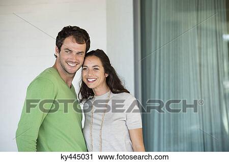 Couple smiling together View Large Photo Image Stock Image - Couple smiling together. Fotosearch