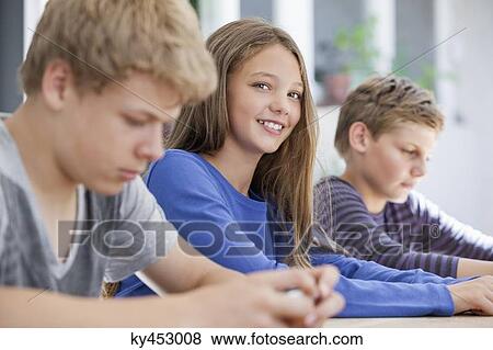 Students in a classroom View Large Photo Image Stock Photo - Students in a classroom. Fotosearch