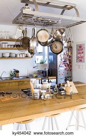Stock Image - Interiors of a kitchen. Fotosearch