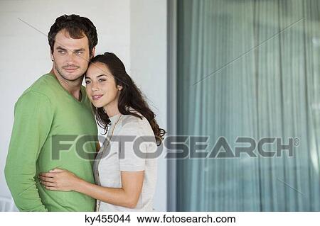 Picture - Couple smiling together. Fotosearch