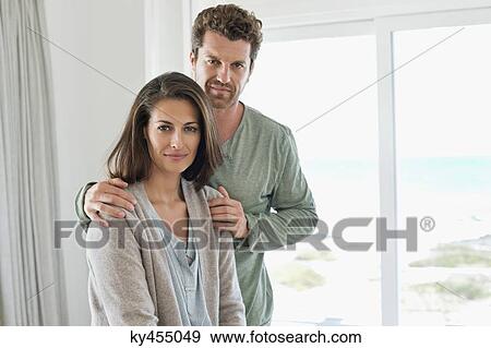 Portrait of a couple View Large Photo Image Stock Photo - Portrait of a couple. Fotosearch