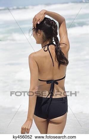 Beautiful woman enjoying on the beach View Large Photo Image Stock Image - Beautiful woman enjoying on the beach. Fotosearch
