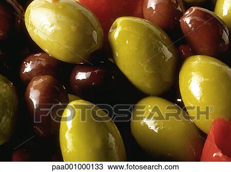 condiment, condiments, olive, olives, green, delicatessen, product View Large Photo Image Stock Image - condiment, condiments, olive, olives, green, delicatessen, product. Fotosearch