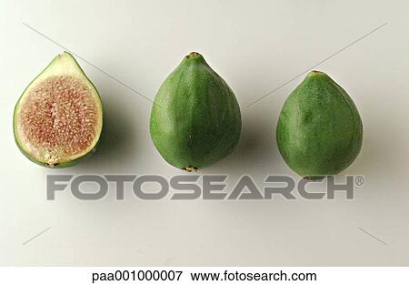 Stock Photo - fig, figs, fruit, fruits, green, delicatessen, product. Fotosearch