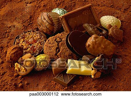 chocolate, sweets, delicatessen, product, produce, foodstuff, foodstuffs View Large Photo Image Stock Image - chocolate, sweets, delicatessen, product, produce, foodstuff, foodstuffs. Fotosearch