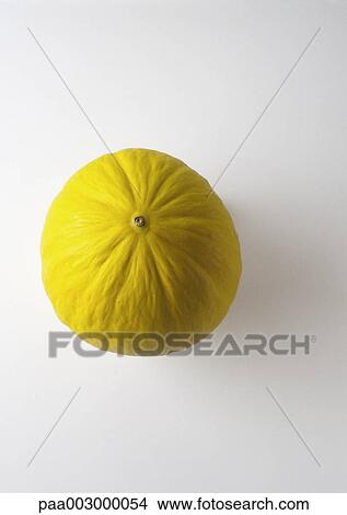 Juan Canary melon, high angle view View Large Photo Image Picture - Juan Canary melon, high angle view. Fotosearch