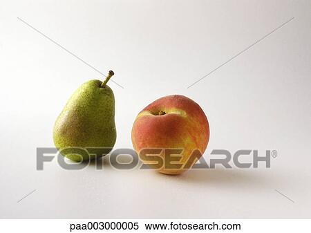 Peach and pear View Large Photo Image Stock Photography - Peach and pear. Fotosearch