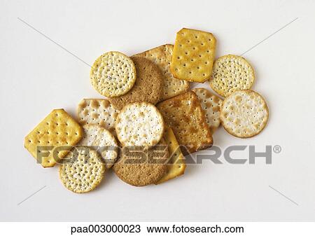 Stock Image - Pile of crackers. Fotosearch