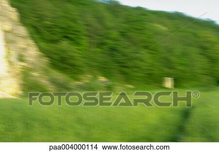 Picture - blurred, landscape, landscapes, mountainous, hike, summit, summits. Fotosearch