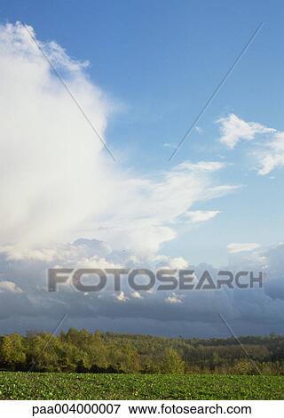 Stock Photo - sky, skies, cloud, clouds, landscape, landscapes, nature. Fotosearch