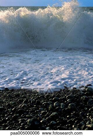 beach, beaches, pebble, pebbles, wave, waves, landscape View Large Photo Image Stock Photograph - beach, beaches, pebble, pebbles, wave, waves, landscape. Fotosearch