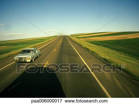 Stock Photo - Birds eye view of road.. Fotosearch