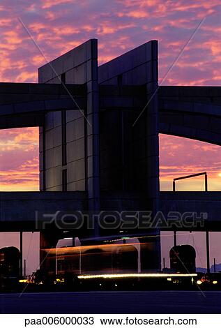 Car light trails under an overpass at sunset View Large Photo Image Stock Image - Car light trails under an overpass at sunset. Fotosearch