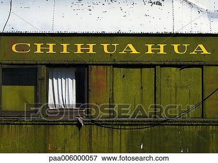 Stock Photo - Mexico, side of railway car.. Fotosearch