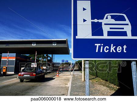 Toll booths for cars. View Large Photo Image Stock Photo - Toll booths for cars.. Fotosearch