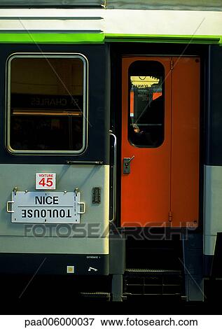 Train door. View Large Photo Image Stock Photo - Train door.. Fotosearch