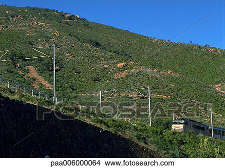 Train on hill View Large Photo Image Picture - Train on hill. Fotosearch