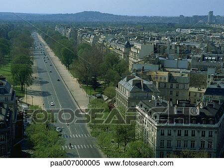Stock Photography - France, Paris, avenue. Fotosearch
