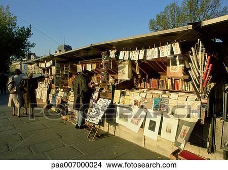 France, Paris, booksellers on quay View Large Photo Image Picture - France, Paris, booksellers on quay. Fotosearch
